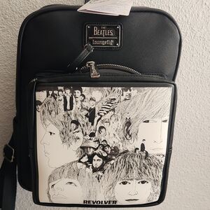 Loungefly The Beatles Revolver Black and White Backpack